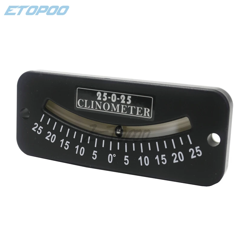 25-0-25 Inclinometer 45-0-45 Tilt Gauge Slope Locator  Dual Scale Multi-Purpose Angle Indicator Trail Inclinometer