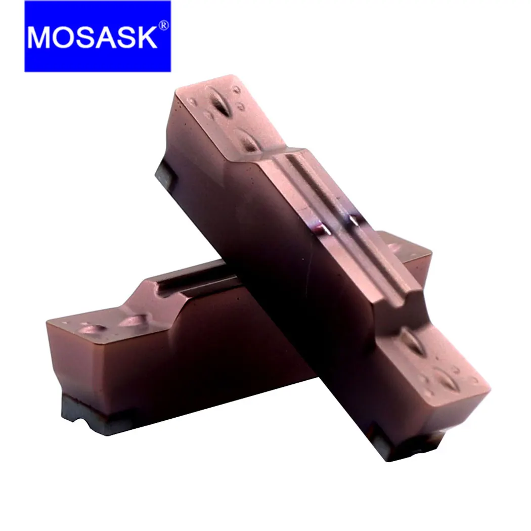 MOSASK 10PCS MGMN 1.5 2.5 3.0 4.0 5.0 ZP1521 CNC Groove Turning Cutter Lathe Machining Tooling Indexable Cement Carbide Inserts