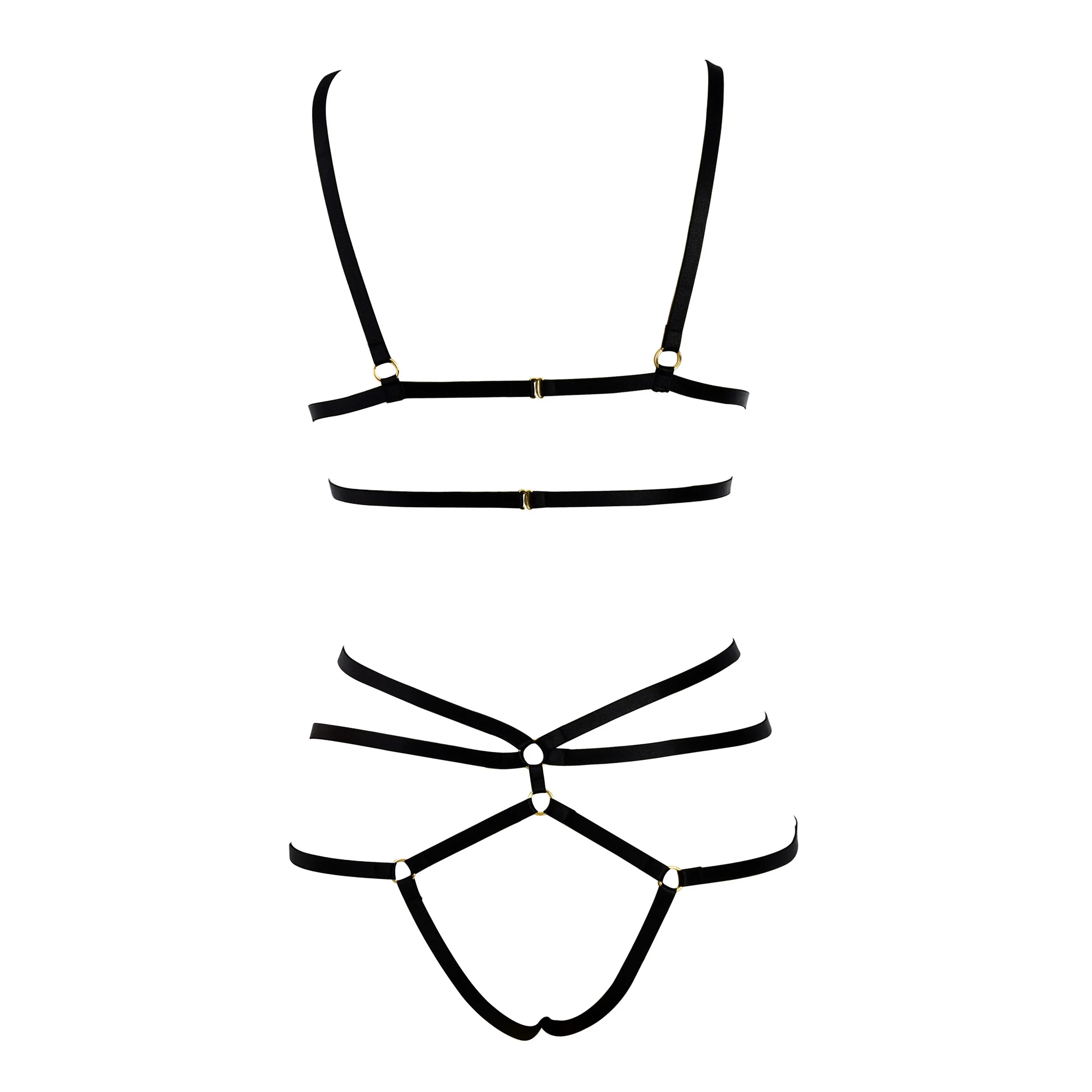 HANAERNES Käfig Top Rave Körper Elastische Gothic Bondage Frau Dessous Sexy Strumpfband Gürtel Punk Hosenträger Harness Bh