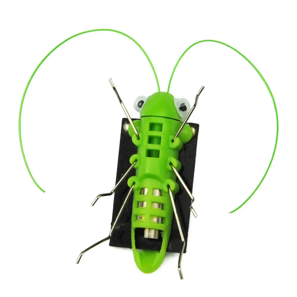 Wholesale Solar Grasshopper Insect Bug Moving Toy, Lovely funny Mini Solar toy  Insect Teaching Fun Gadget Toy Gift