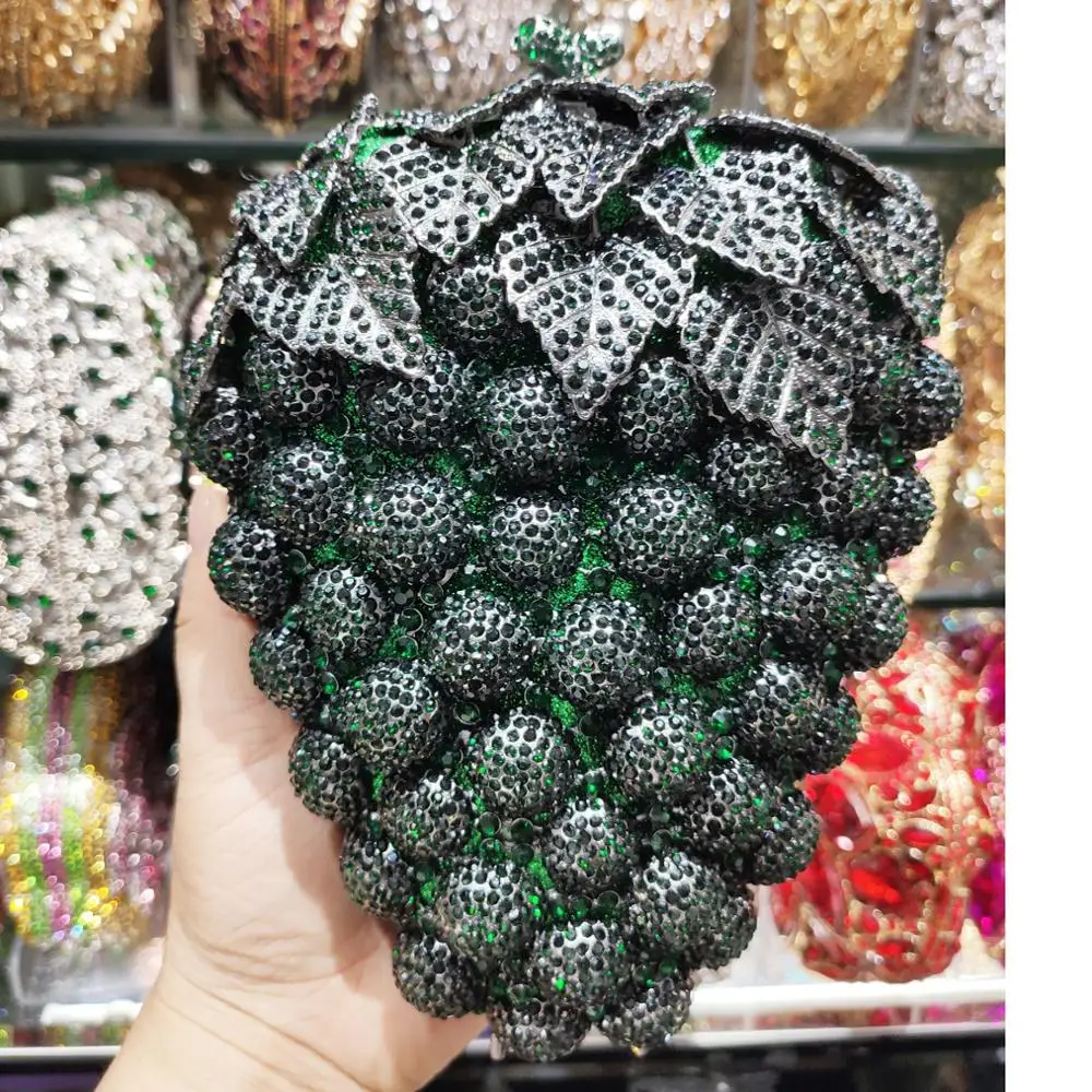 

Newest Fruit grape Designer Evening Bags Party Purse Women Clutch Bags Mini Handbags Ladies Wedding Purse A654