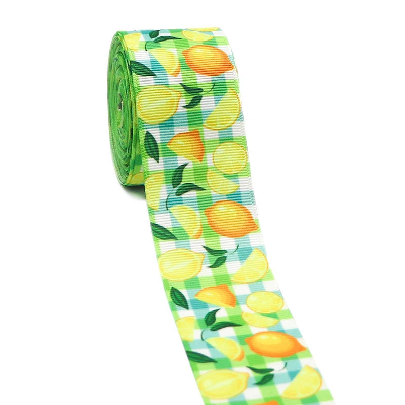 10 Yards 1,5" 38MM Frucht-Ananas-Printed-Kordelband für Haaraccessoires, DIY-Bastelbedarf, Nähen, Handarbeit Y2021051301 – Detail 13