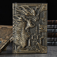 3D Stereo Evil Dragon A5 Notebook Journals Notepads Diary Note Book Paper Art Office School Supplies Gift