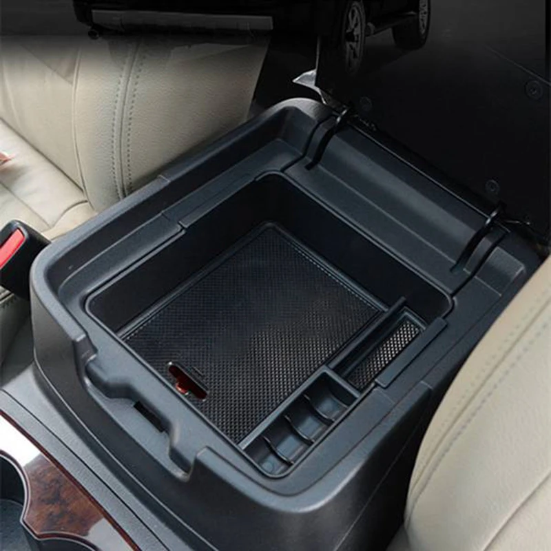 Car Armrest Box Storage Center Console Storage Box for Mitsubishi PAJERO V93 V97 V98 2007-2019