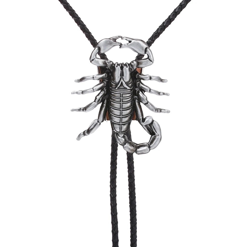 3D three-dimensional scorpion bolo tie tie pendant equestrian shirt accessories American western cowboy style tie