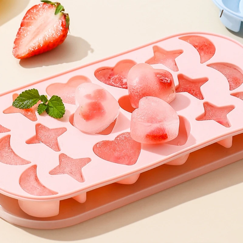 Ice Cube Tray mit Deckel 37 Grids Honeycomb Mini Eismaschine Cube Umweltfreundliche Hohlraum Silikon Tablett Form Dropshipping