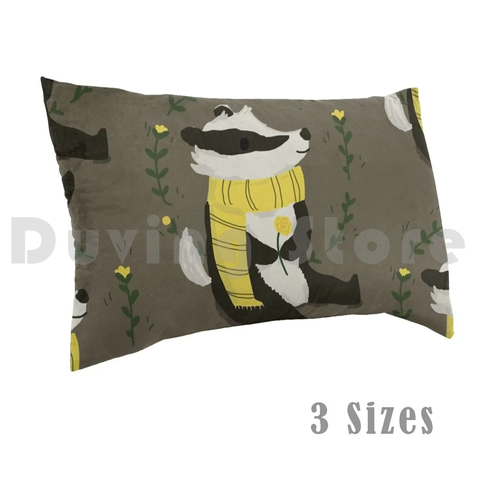 

Nice Badger Pillow Case 550 House Badger Loyal Kind Magic Wizard Hp Witch Hufflepuff