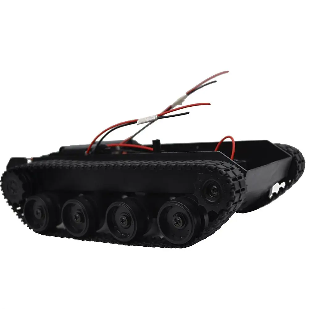 3V-7V Rc Tank Smart Robot Tank Car Chassis Kit Rubber Track Crawler For Arduino SCM 130 Motor Diy Robot Toys For Children