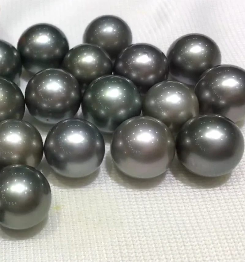 MADALENA SARARA AAA TAHITIAN SEA WATER PEARL 10mm natural black luxury jewelry making