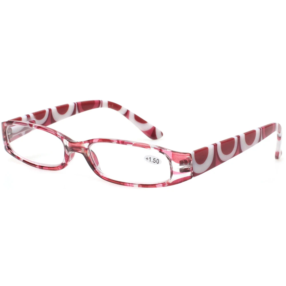 Henotin-gafas de lectura con bisagra de primavera para mujer, lentes decorativas con estampado de patrón, HD, graduadas, 0 ~ 600