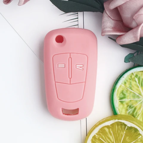 KEYYOU 2-кнопочный силиконовый чехол для автомобильного ключа, держатель для Vauxhall Opel Astra H Corsa D Vectra C Zafira Astra Vectra Signum
