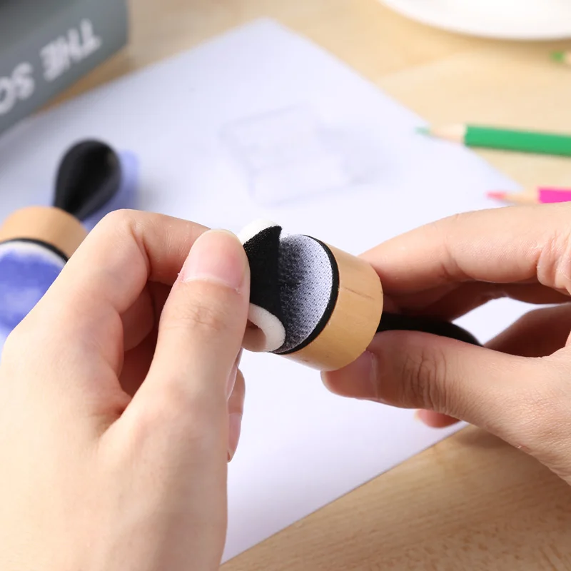 Mini-Tintenmischwerkzeuge mit runden Schaumstoffen für DIY-Scrapbooking-Bastelarbeiten, zum Auftragen von Tinten und Farben durch Schablonen, für die Herstellung von Fotoalben. – Detail 9