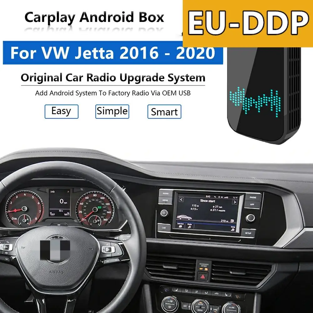 Radio Carplay upgrade Android Auto Audio For Volkswagen Jetta 2016 - 2020 Apple Wireless AI Box Car Multimedia Player GPS unit