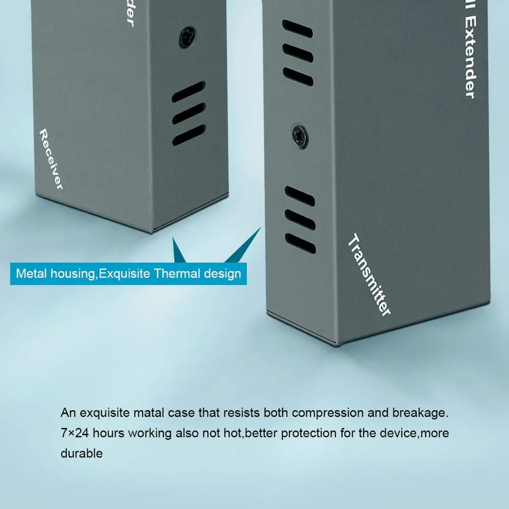 Extensor HDMI 1080P @ 60Hz/3D sobre Ethernet Cat5 Cat 6 Cat7 hasta 60M con bucle de salida