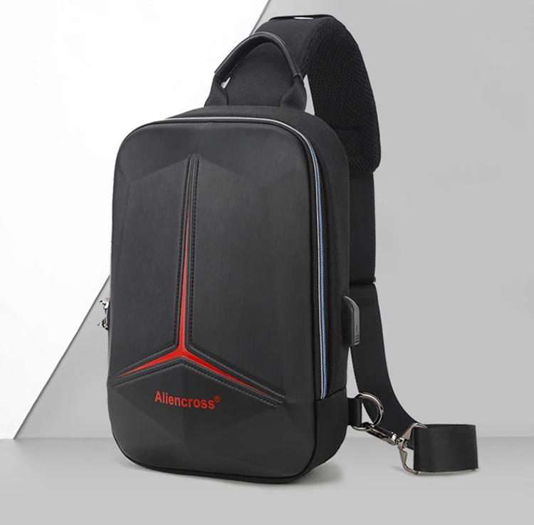 Anti-theft Lock Chest Bag for Men USB Charging Travel Shoulder Bag High-quality Messenger Bags Waterproof Men's Crossbody Bag