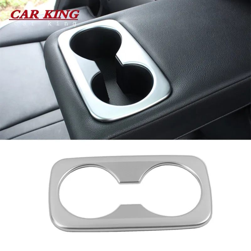 

For Kia Sportage KX5 2016 2017 2018 Accessories Rear Seat Water Cup Sticker Water Holder Cover Trim ABS Matte Car Interior 1pcs