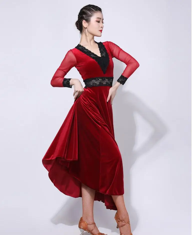 

New ballroom Dress long ballroom dance DRESS for women waltz standard ballroom COSTUMES 1963