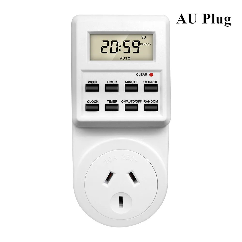 Minuterie numérique Programmable TM03, 24 h, minuterie de cuisine, prise ue UK AU US BR FR IT