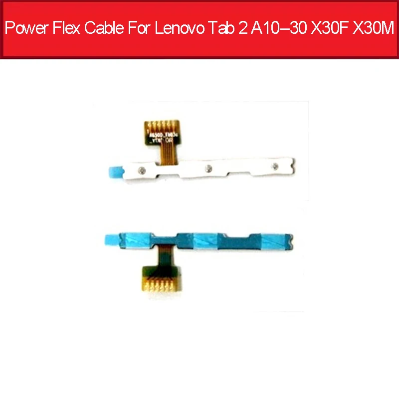 

On Off Power Flex Cable For Lenovo Tab 2 A10-30 TB2-X30L X30F X30M Power sleep Button Flex Ribbon Replacement Parts