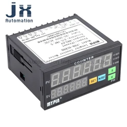 MYPIN Automatic Control Counter FH8-6CRNB Relay Output 90-265V AC/DC 6 Digits LED Display Length Counter Meter