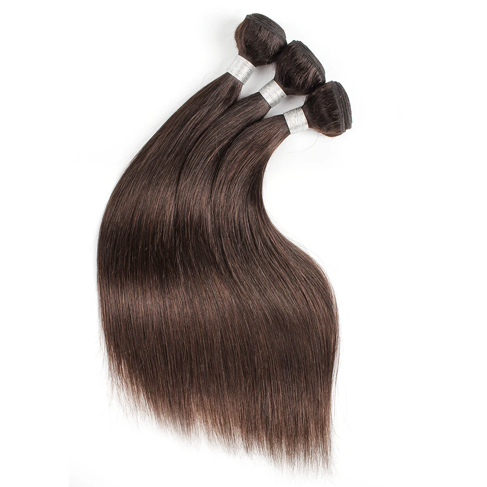 Kisshair цвет #2, светлые волосы 3/4 шт, самые темные коричневые перуанские человеческие волосы коричневого цвета, не спутываются, от 10 до 30 дюймов, remy уточные волосы