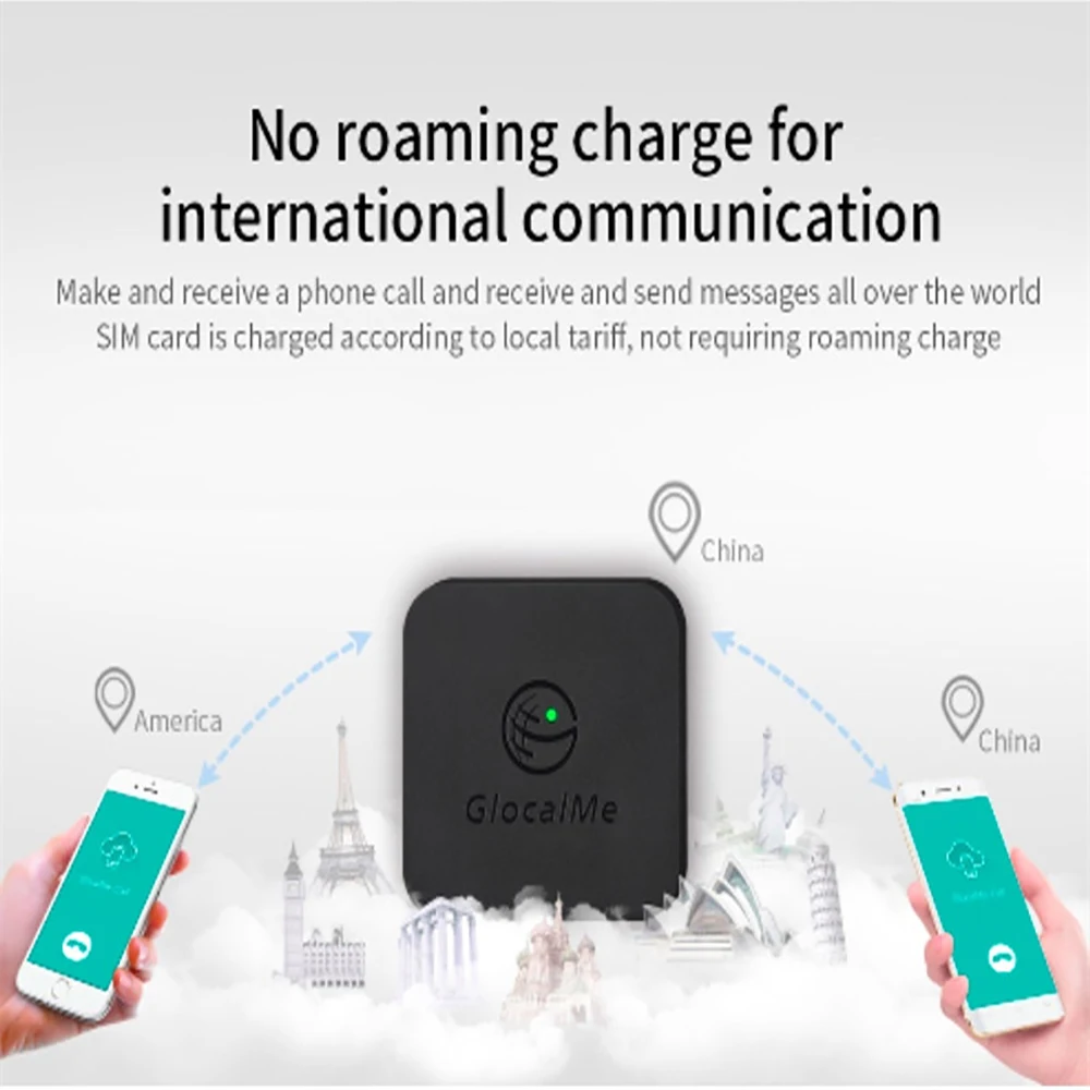 Glocalme Simbox Multi 4 SIM Dual Standby 4G Adaptador de enrutamiento para iPhone Android No es necesario transportar trabajar con datos WiFi para hacer llamadas SMS