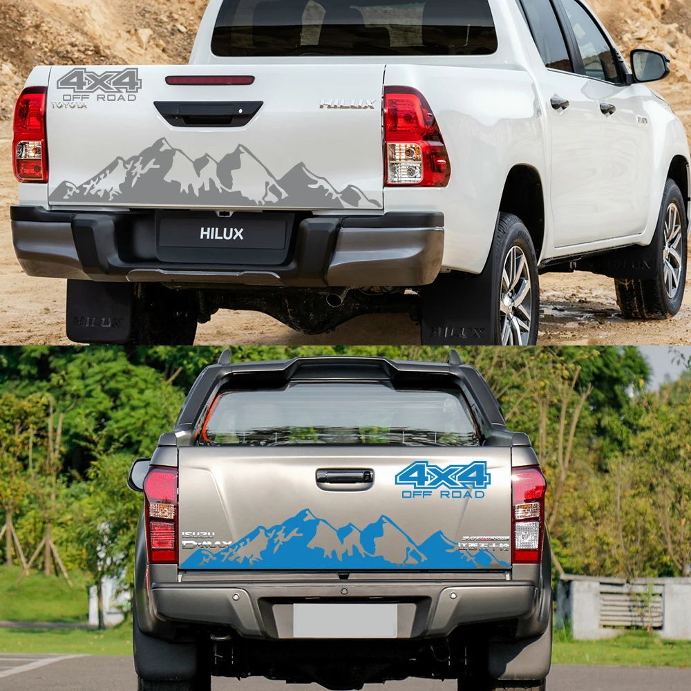 Car Sticker 4X4 Off Road Graphic Vinyl Decal For Ford Ranger Raptor Pickup Isuzu Dma Nissan NAVARA Toyota Hilux Auto Accessories