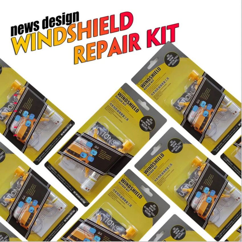 DIY Auto Glass Repair Kit, Windshield Crack Repair Kit, Car Window Repair kit for Repair Windshield Crack, Simple Operation