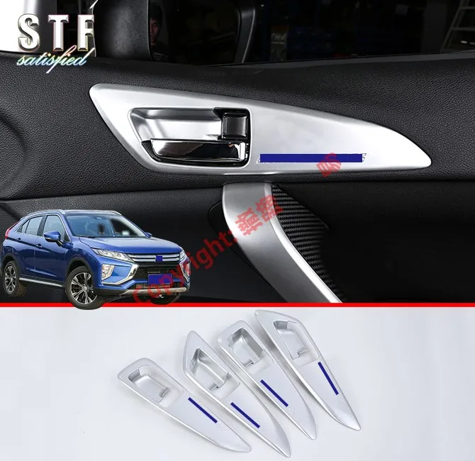 

ABS Pearl Chrome Interior Door Handle Cover Trim For Mitsubishi Eclipse Cross 2018 2019 Car Accessories Stickers