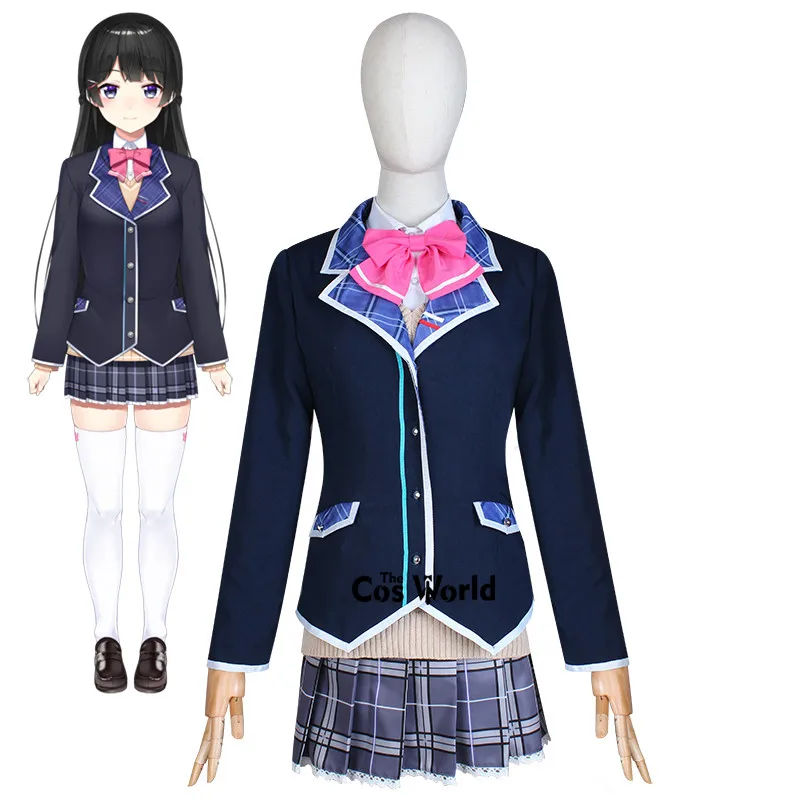 

YouTuber Vtuber Hololive Tsukino Mito Suit School Uniform Outfit Cosplay Costumes