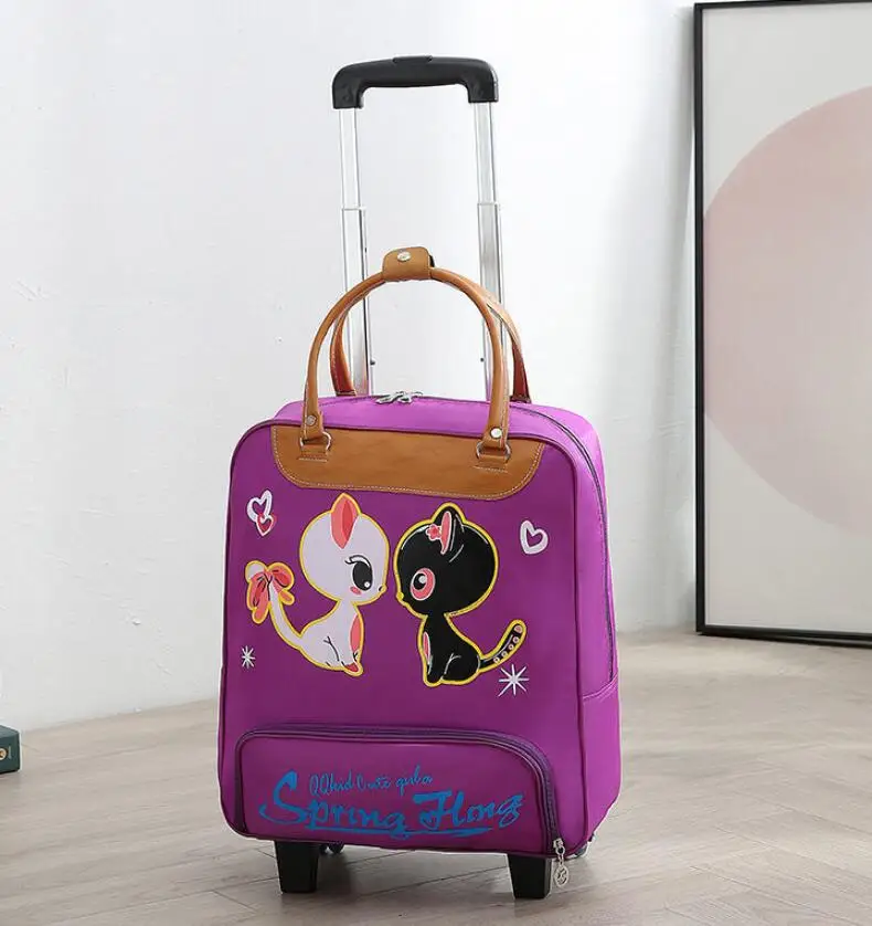 brand 20 Inch  Women Travel  luggage Trolley Bag on wheels Suitcase Travel Rolling Bag Baggage Rolling  Travel wheeled bag