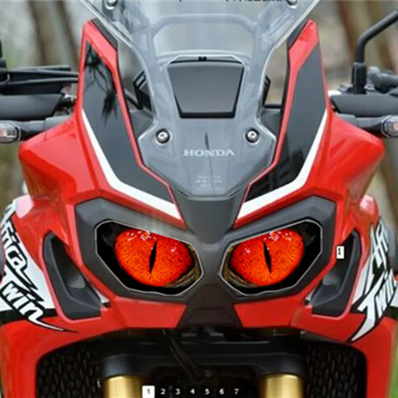 FOR HONDA Africa Twin CRF1000L Motorcycle Accessories Front Fairing Headlight Sticker Guard Sticker