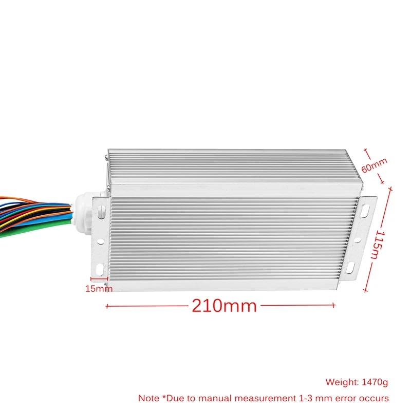 50A-150A Brushless Controller 48V-120V 3000W 5000W 9000W 24Mosfet Phase Controller for Ebike Motor Cargo Engine Controller