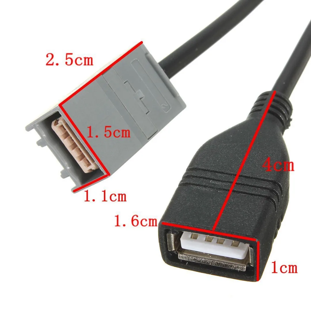 Car Music AUX USB Cable Adapter MP3 For Honda Civic CR-V Accord Odyssey