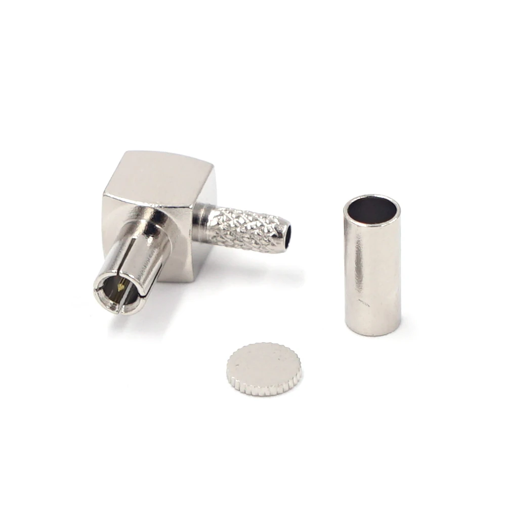 2PCS TS9 Stecker Anschluss Crimp RG174 RG316 LMR100 Kabel RF Koaxial vergoldete Stecker – Detail 1