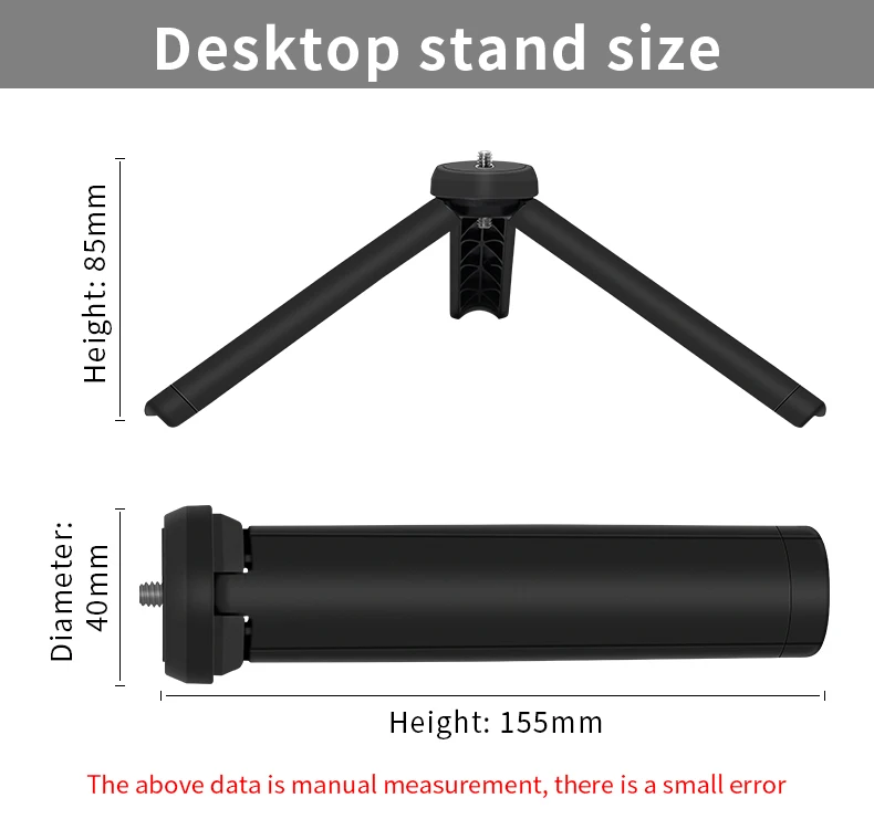 LituFoto All Metal treppiede da viaggio leggero telecomando per supporto per telefono cellulare fotocamera Gopro Live Youtube