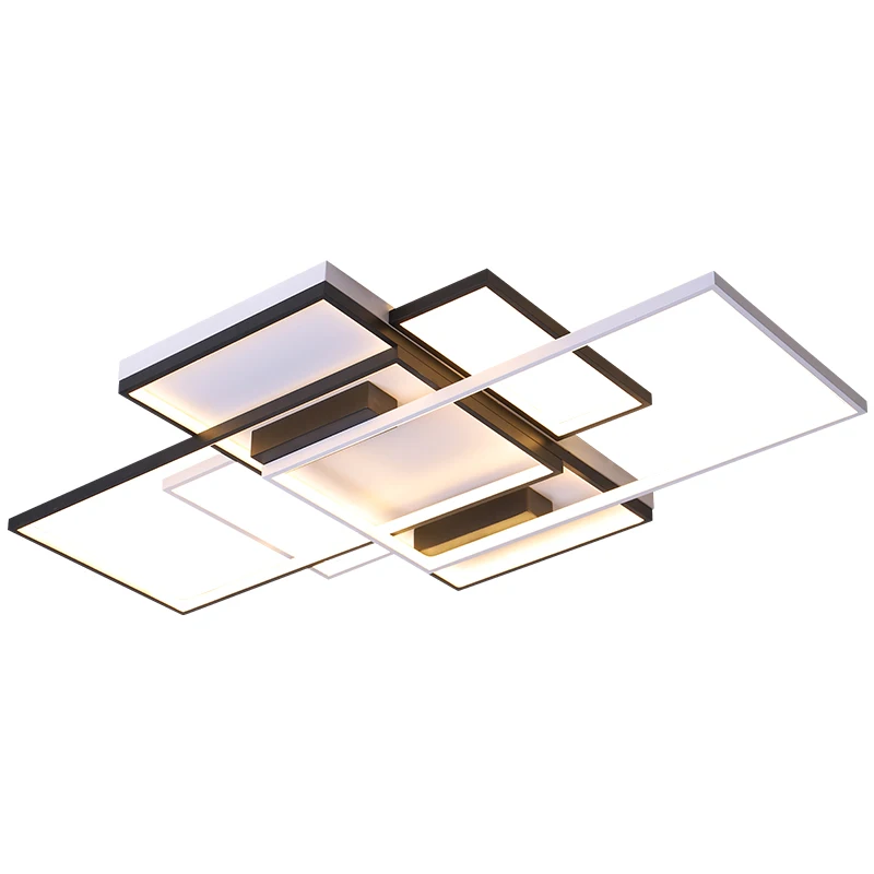 Lamps and Lanterns Simple Modern Personality Led Ceiling Lighting Creative Rectangular Hall Lights New Style Living Room Lights