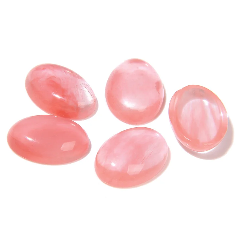 10pcs Natural Stone Cabochon Beads Semi Oval Howlite Turquois Lapis Gems Cameo Beads for Jewelry Making DIY Earrings Wholesale