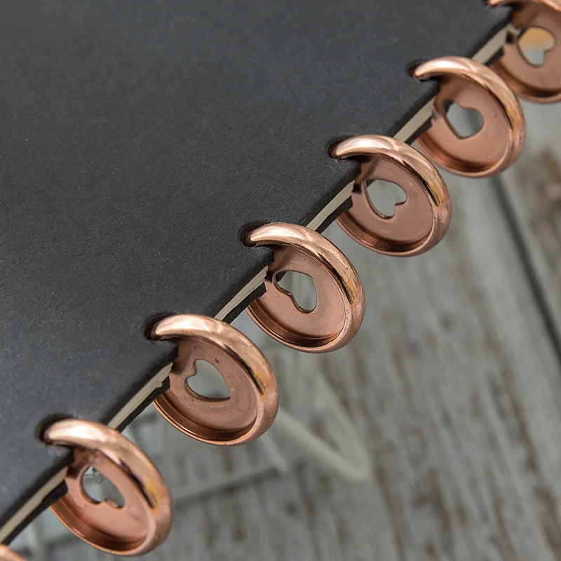 20Pcs 24Mm Paddestoel Gat Discs Bindmiddel Notebook Hartvormige Discs Binding Plastic Planner Ringen Paddestoel Ringen Bindtoebehoren