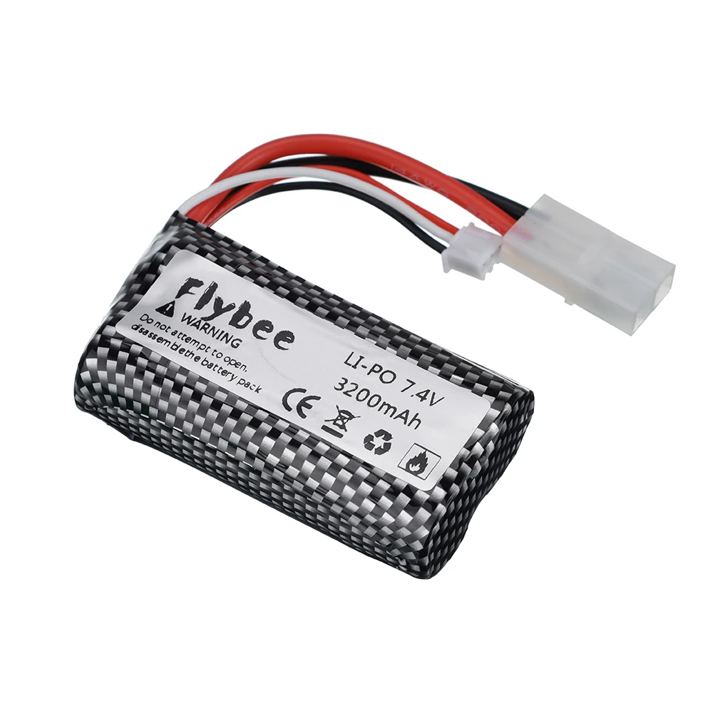 7,4 V 3200mAh 18650 батарея 2s Tamiya разъем для henglong 3816 3818 3819 3838 3839 3869 3879 3888 RC танков HJ806 запасные части батарея