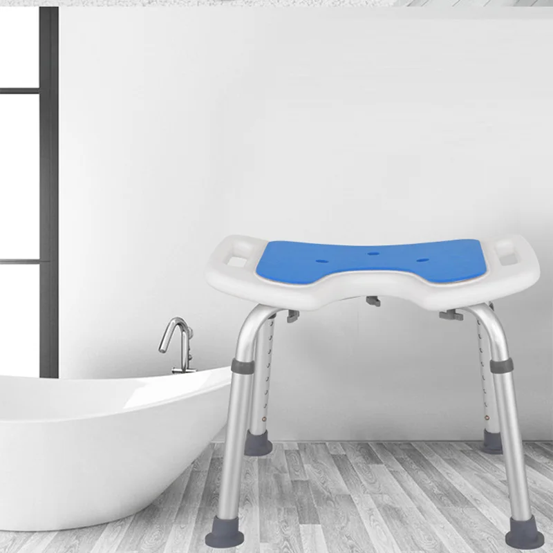 Adjustable Medical Bath Shower Stool Non Slip Tub Aids Seat Without Back Chair Kid Elderly Disabled Pregnancy Women EVA Cushion