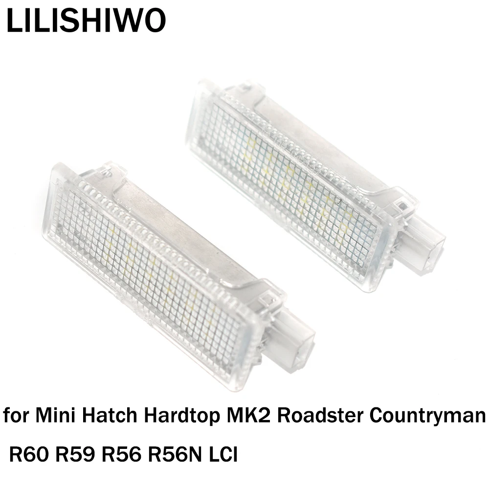 

LILISHIWO Courtesy ​Footwell Door Luggage Trunk Light Lamp for Mini Hatch Hardtop MK2 Roadster Countryman R60 R59 R56 R56N LCI