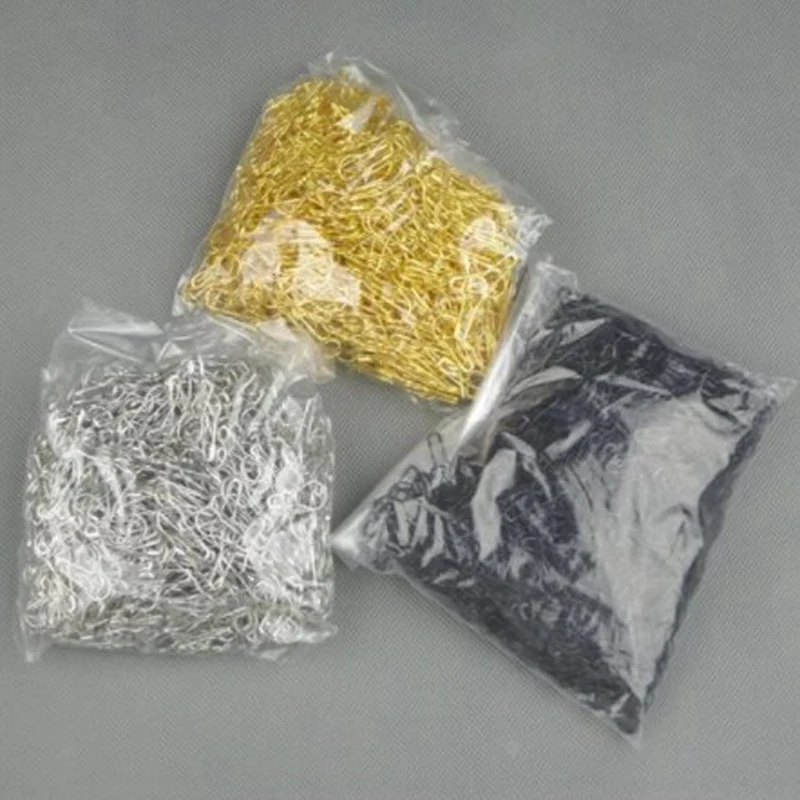 

Factory direct wholesale single-ins1000pcs 22 mm colored small black Gourd-shaped hijab stainless steel safety pins pins needles