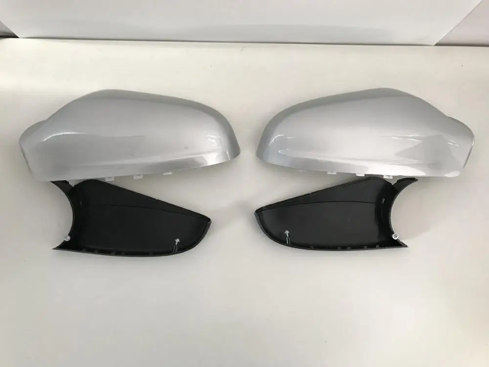 car WING DOOR MIRROR COVER FOR VAUXHALL ASTRA H MK5  2004-2009   silver painted  COLOR  Lower $upper covers