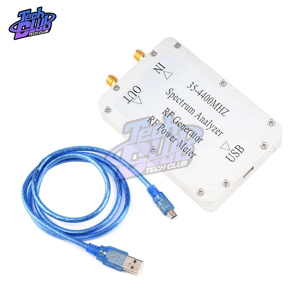 35-4400MHz Spectrum Analyzer With Aluminum Alloy Shell Sweep Signal Source Power Meter With A USB Interface