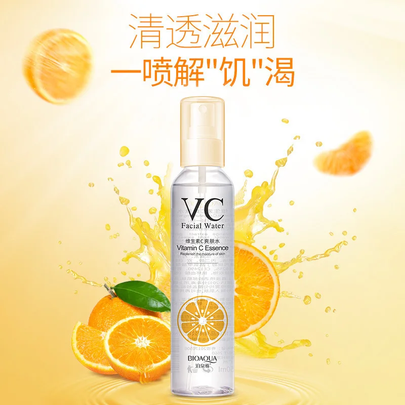 BIOAQUA Vitamin C Toner Hydrating Moisturizing Refreshing Shrinking Pore VC Spray Firming Facial Water Skin Care