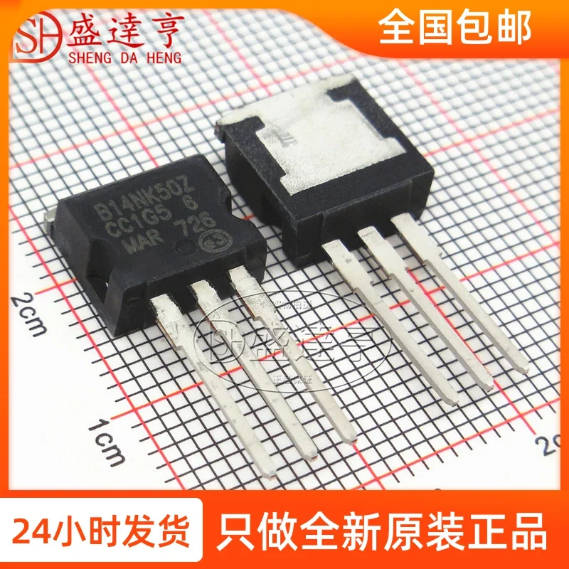 10Pcs/Lot STB14NK50Z-1 B14NK50Z 14A 500V TO-262-3DIP MOSFET Transistor NEW Original In Stock