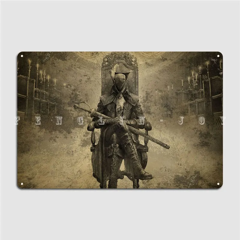 Lady Maria Bloodborne Metal Plaque Poster Funny Cinema Wall Mural Mural Painting Tin sign Poster