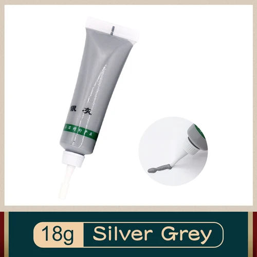 Pintura de madera, pasta de reparación de muebles para reacondicionar puertas y suelos, removedor de grietas y agujeros para rayones, gris plateado, 18g