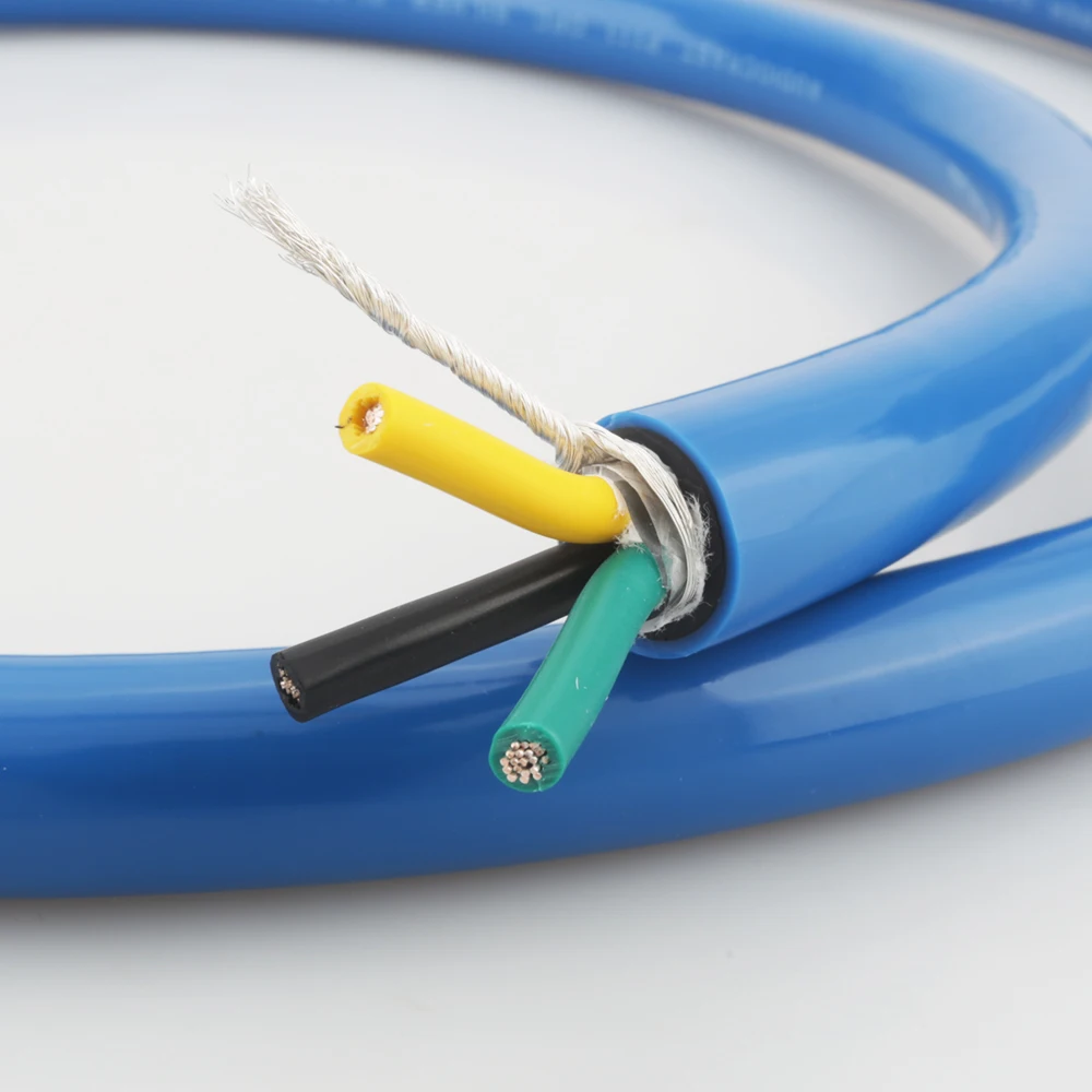 Audiocrast P111 Bạc Nguyên Chất Mạ Cáp Nguồn AC/M EMC OFC HIFI DIY Che Chắn Dây Nguồn Dây Cho EU hoa Kỳ Âu